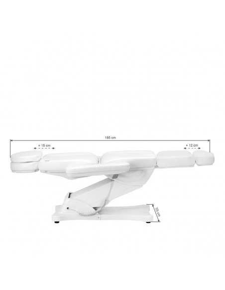 Electric cosmetic chair SILLON CLASSIC 3 motors white