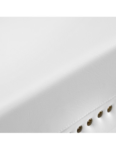 Gabbiano hairdressing chair Berlin white and gold