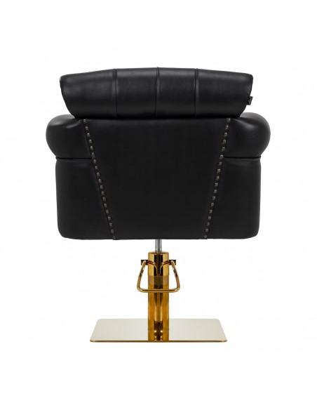 Gabbiano Berlin hairdressing chair, black and gold