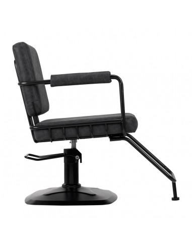 Gabbiano Katania Loft Old Leather hairdressing chair black
