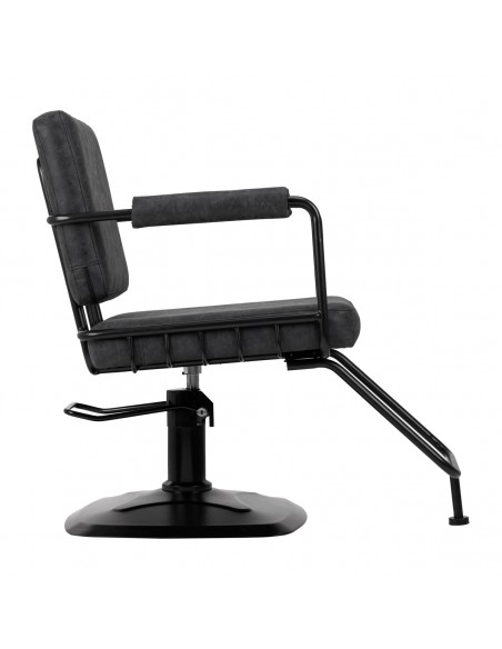 Gabbiano Katania Loft Old Leather hairdressing chair black