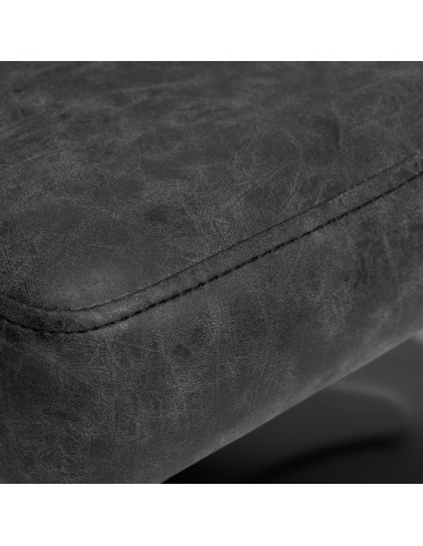 Gabbiano Katania Loft Old Leather hairdressing chair black