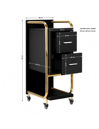 Gabbiano hairdressing assistant Solo gold – black