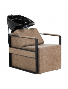 Hairdressing Wash Unit Modena Black Antique