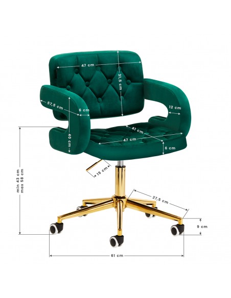 4Rico Chair QS-OF213G green