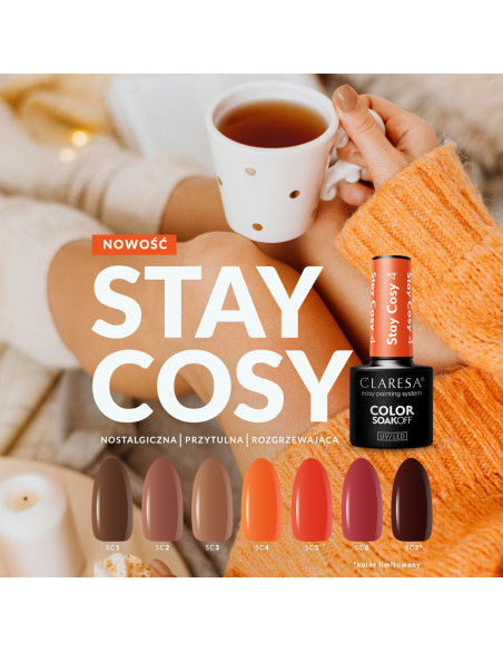 Claresa hybrid polish Stay Cosy 4 -5g