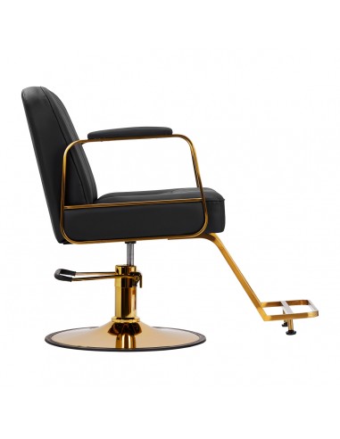 Gabbiano Acri hairdressing chair gold – black