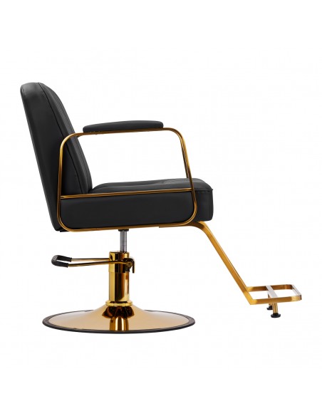 Gabbiano Acri hairdressing chair gold – black