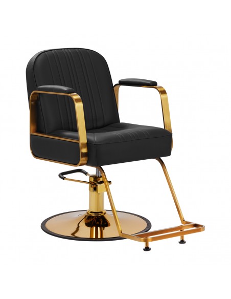 Gabbiano Acri hairdressing chair gold – black