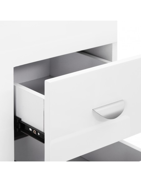 Cosmetic desk 312 white left