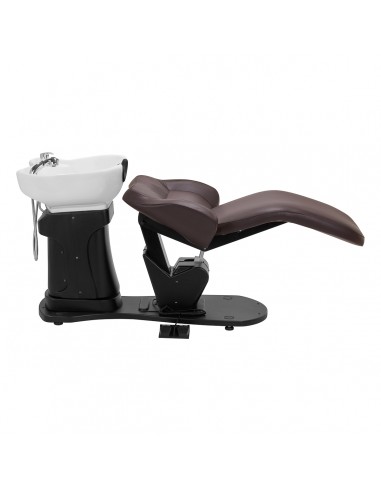 Gabbiano electric hairdressing wash unit TRYCHO brown