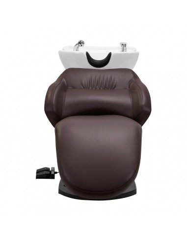 Gabbiano electric hairdressing wash unit TRYCHO brown