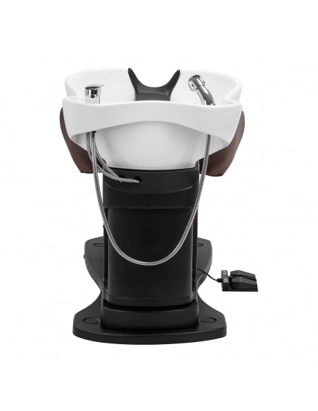 Gabbiano electric hairdressing wash unit TRYCHO brown