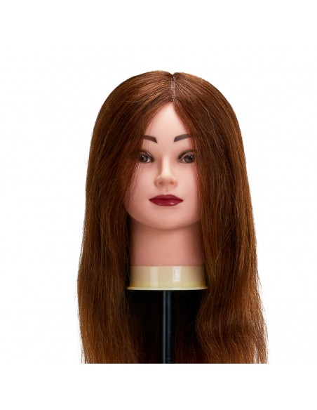 Gabbiano WZ1 hairdressing training head, natural hair, color 4, length 20"