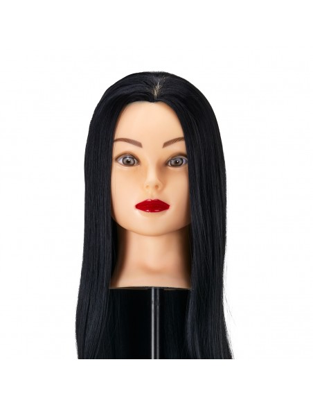 Gabbiano WZ2 hairdressing training head, synthetic hair, color 1, length 24"