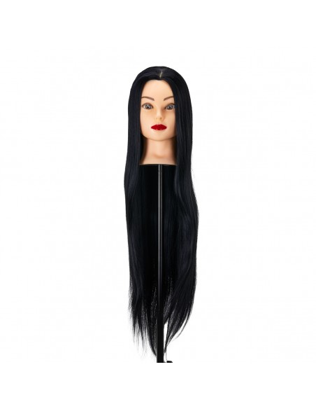Gabbiano WZ2 hairdressing training head, synthetic hair, color 1, length 24"