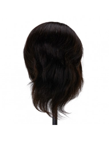 Gabbiano WZ3 hairdressing training head, natural hair, color 1, length 8"