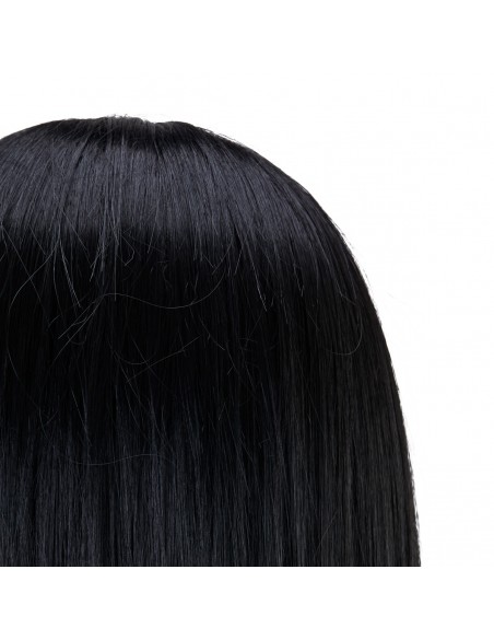 Gabbiano WZ4 training head with beard, synthetic hair, color 1, length 8"+6"