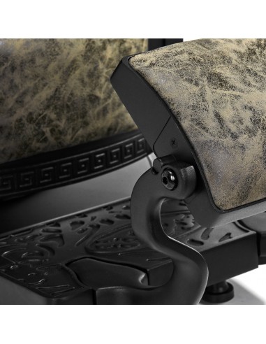 Barber chair President Old Leather Green