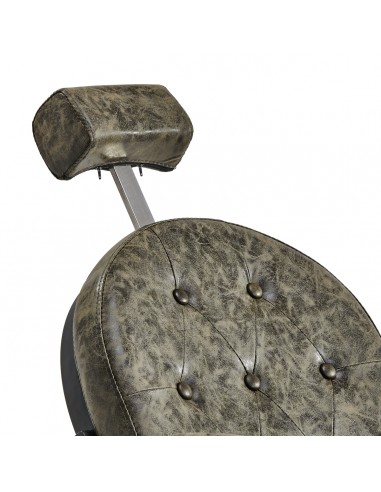 Barber chair President Old Leather Green