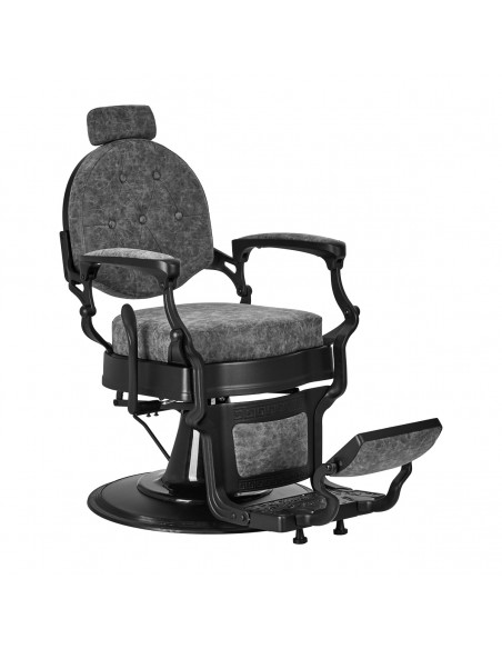 Barber chair President Old Leather Gray