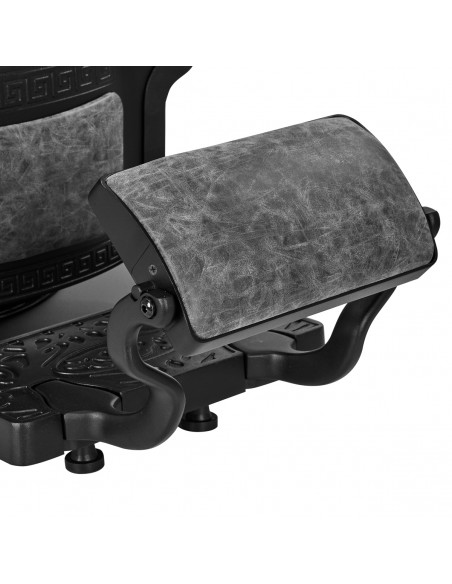 Barber chair President Old Leather Gray