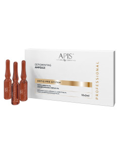 APIS DEPIQ PRO SYSTEM Depigmenting ampoule with αarbutin 1% and brightening complex 2%, 10x3ml