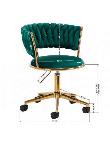 4Rico swivel chair QS-GW01G green