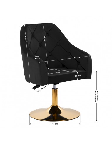 4Rico swivel chair QS-BL14G black