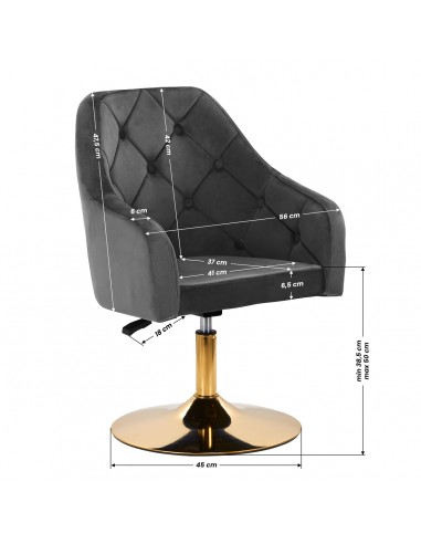 4Rico swivel chair QS-BL14G gray