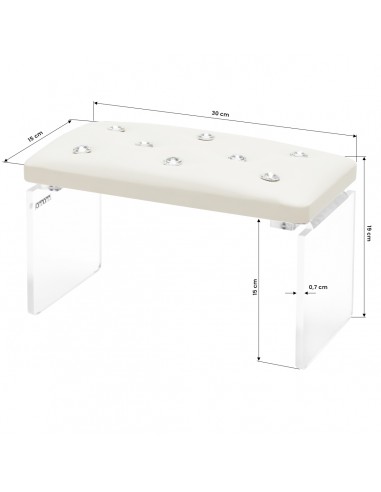Momo Diamond manicure support stand Ecru