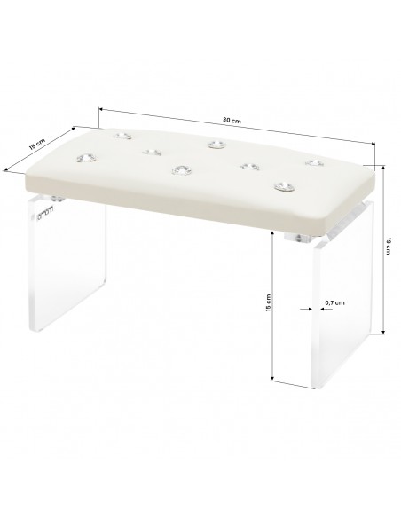 Momo Diamond manicure support stand Ecru