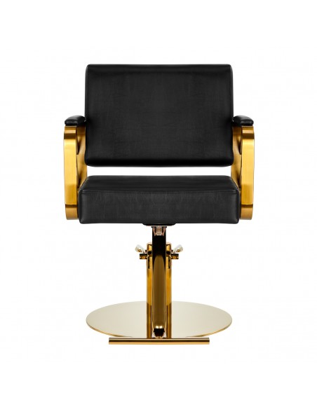 Gabbiano hairdressing chair Genua gold black