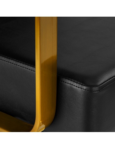 Gabbiano hairdressing chair Genua gold black