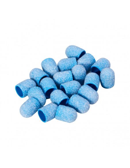 Exo blue med abrasive cap 10mm / 60 20pcs Hard Cap