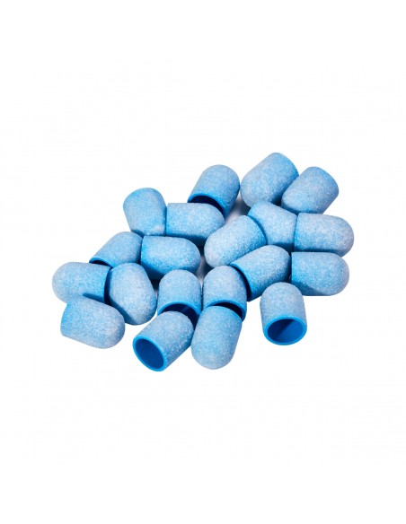 Exo blue med abrasive cap 10mm / 150 20pcs Hard Cap