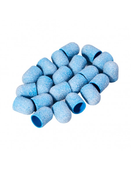 Exo blue med abrasive cap 13mm / 60 20pcs Hard Cap