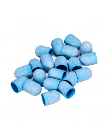 Exo blue med abrasive cap 13mm / 150 20pcs Hard Cap