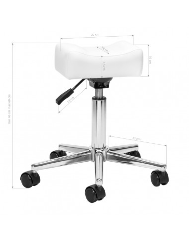 Bell Sillon mobile pedicure footstool white