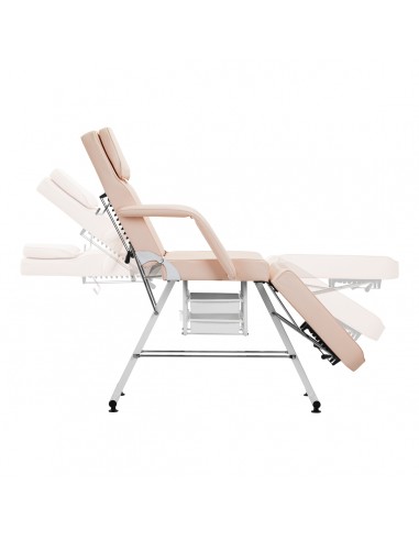 Basic 202 cosmetic chair with trays pink