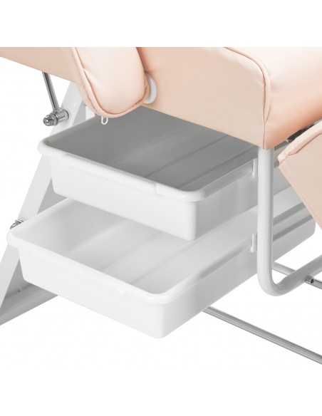 Basic 202 cosmetic chair with trays pink