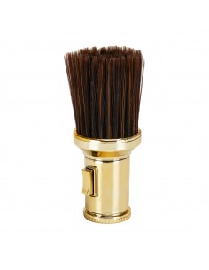 Neck brush with talcum powder sprayer