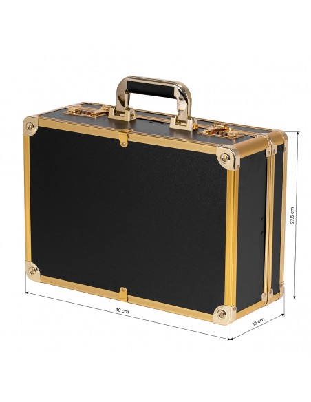Barber case golden black 