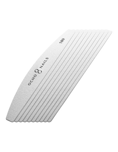 Ocho Nails replacement papers for half-moon metal file. 180 10 pcs.