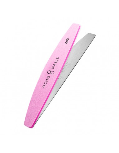 Ocho Nails half-moon metal core file + polishers 240 10 pcs.