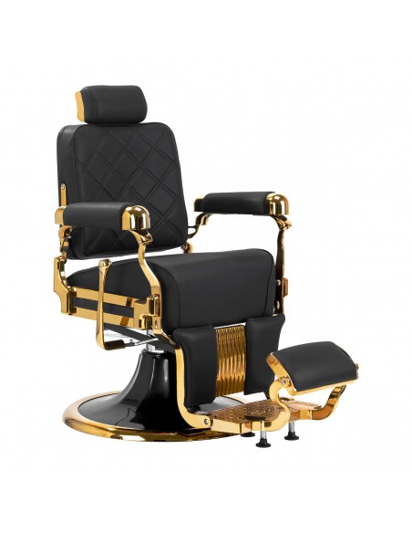 Barber chair Gabbiano Leonardo Gold Black