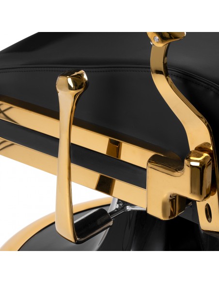 Barber chair Gabbiano Leonardo Gold Black