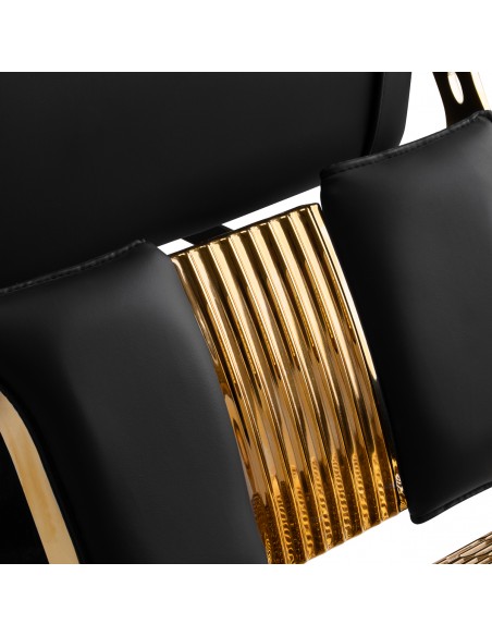 Barber chair Gabbiano Leonardo Gold Black