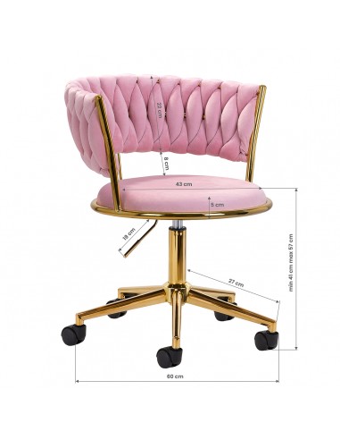 4Rico swivel chair QS-GW01G pink