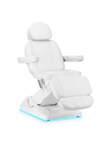 Electric cosmetic chair SILLON Luxury 3 motors white
